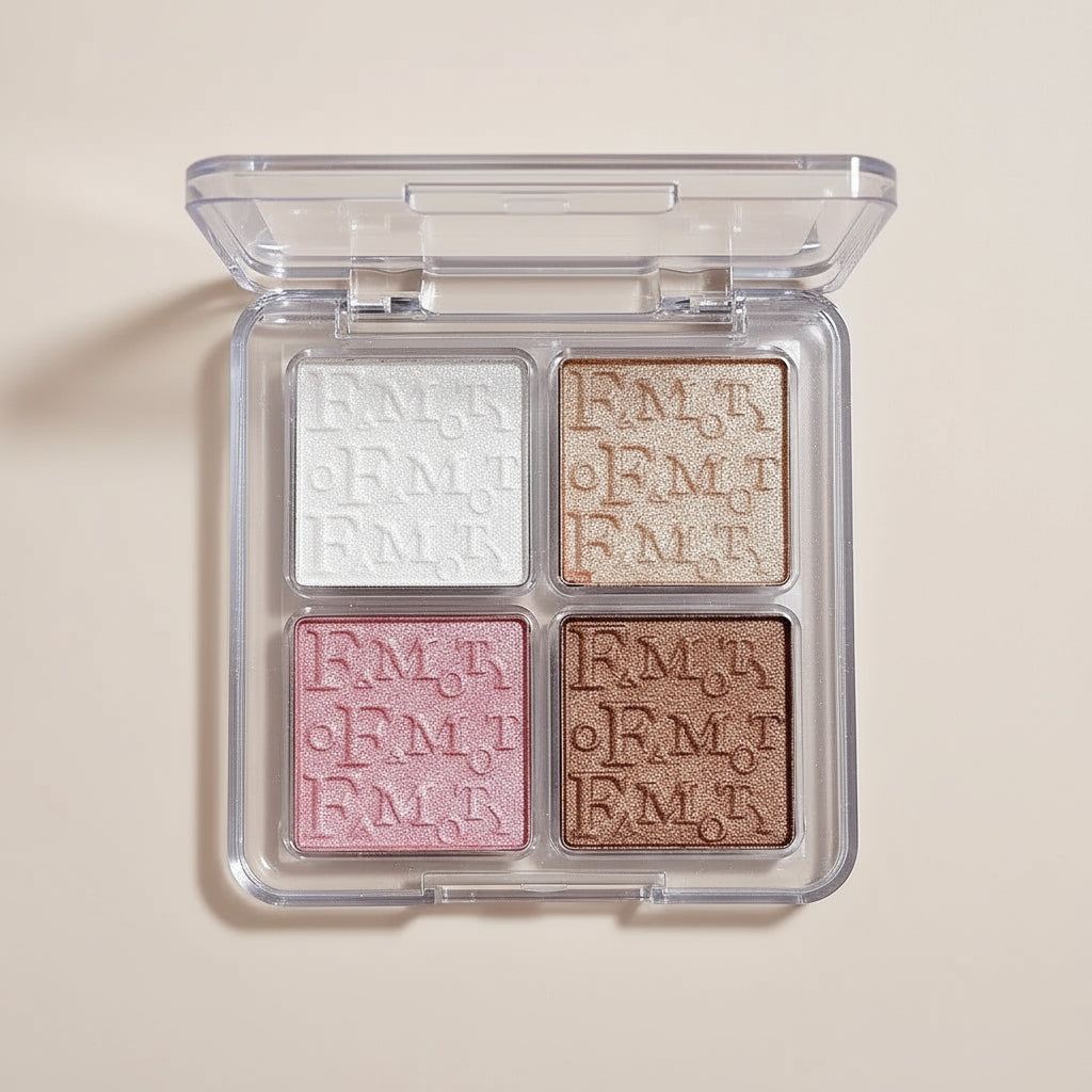 4-Color Shimmer Highlighter Palette