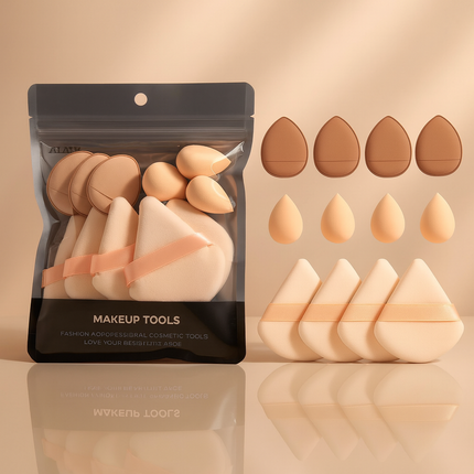 Mini Velvet Makeup Puff Set