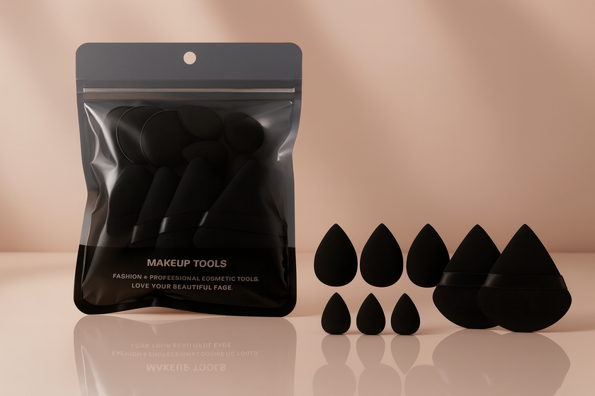 Mini Velvet Makeup Puff Set