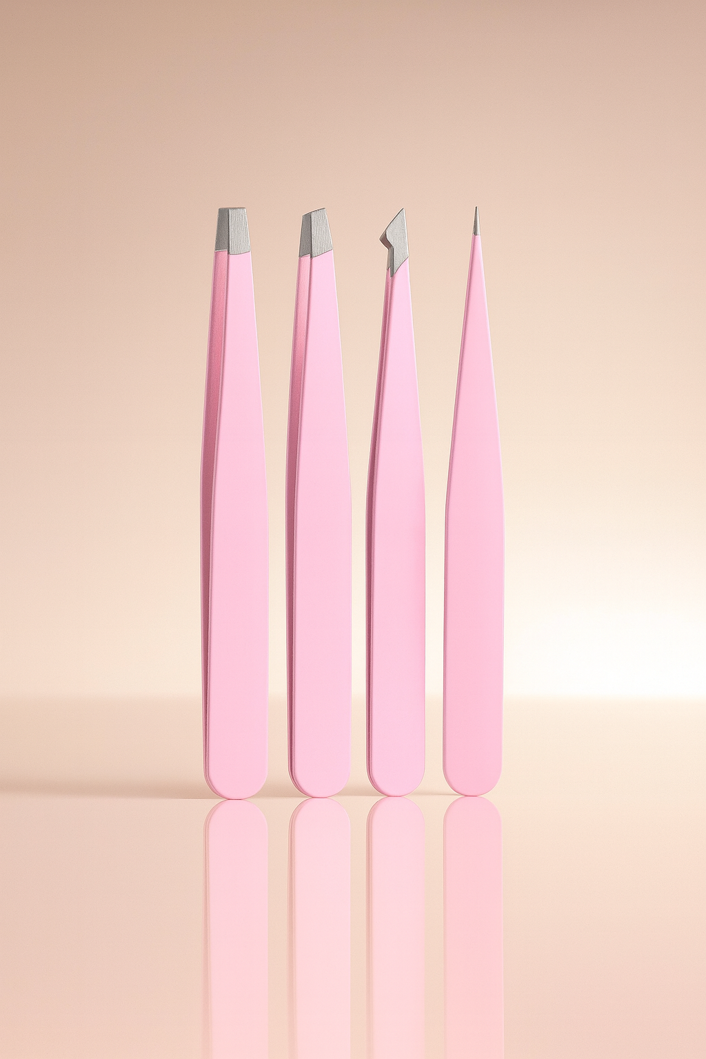 Stainless Steel Eyebrow Tweezer Set