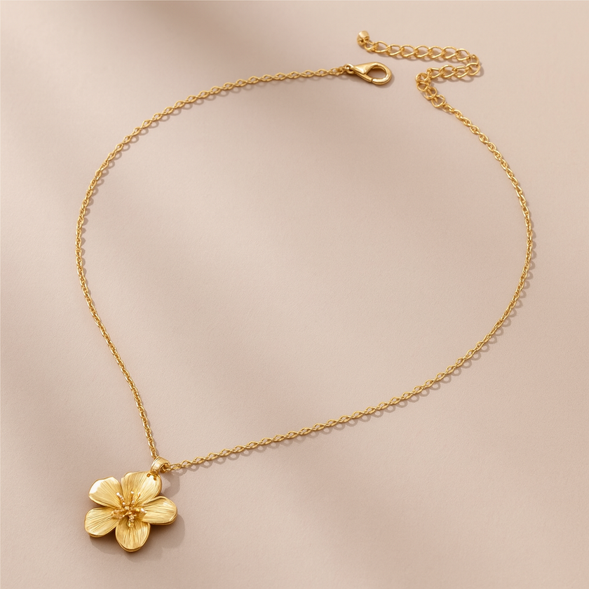 Gold Flower Necklace