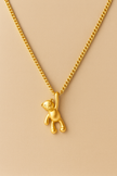 Gold Plated Teddy Bear Necklace