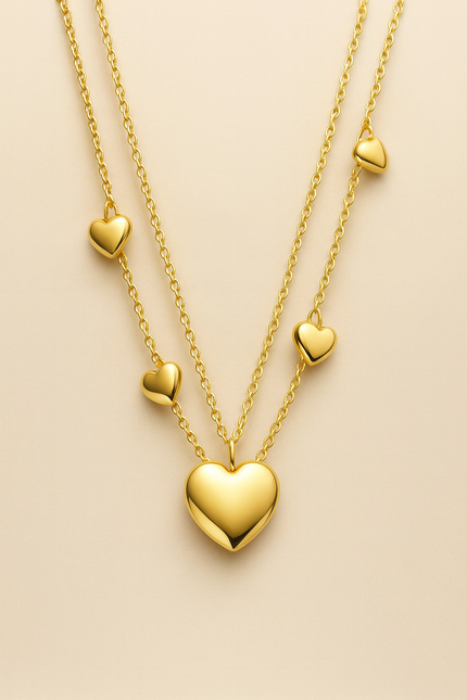 Gold Plated Heart Necklace