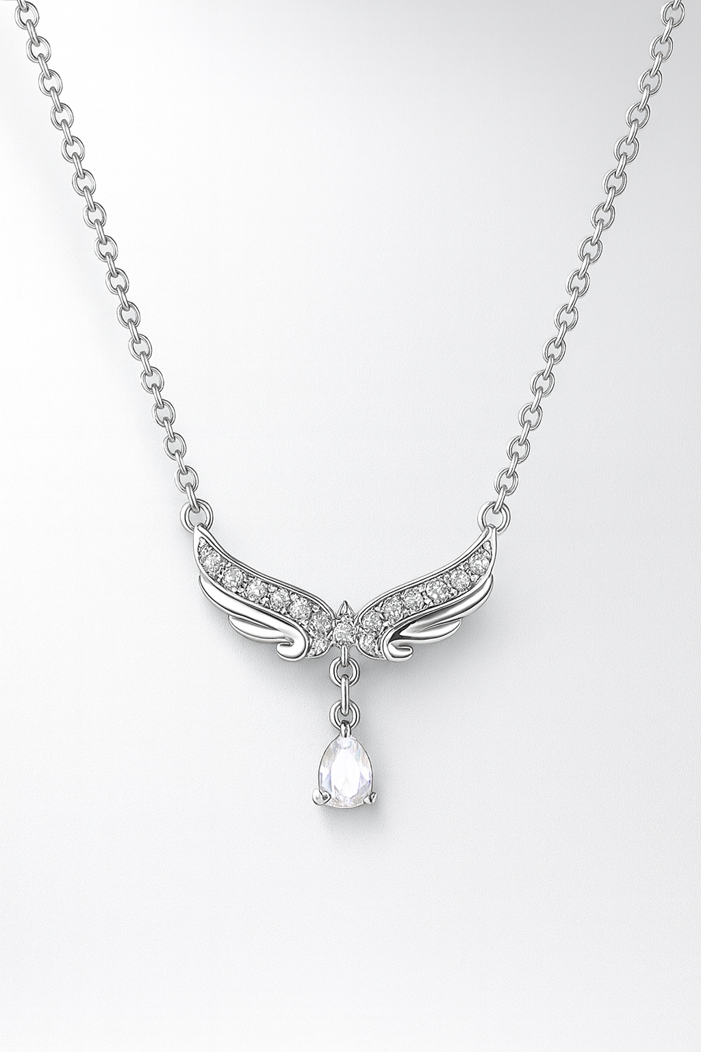 Silver Angel Wings Necklace