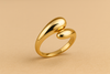 Abstract Gold Ring