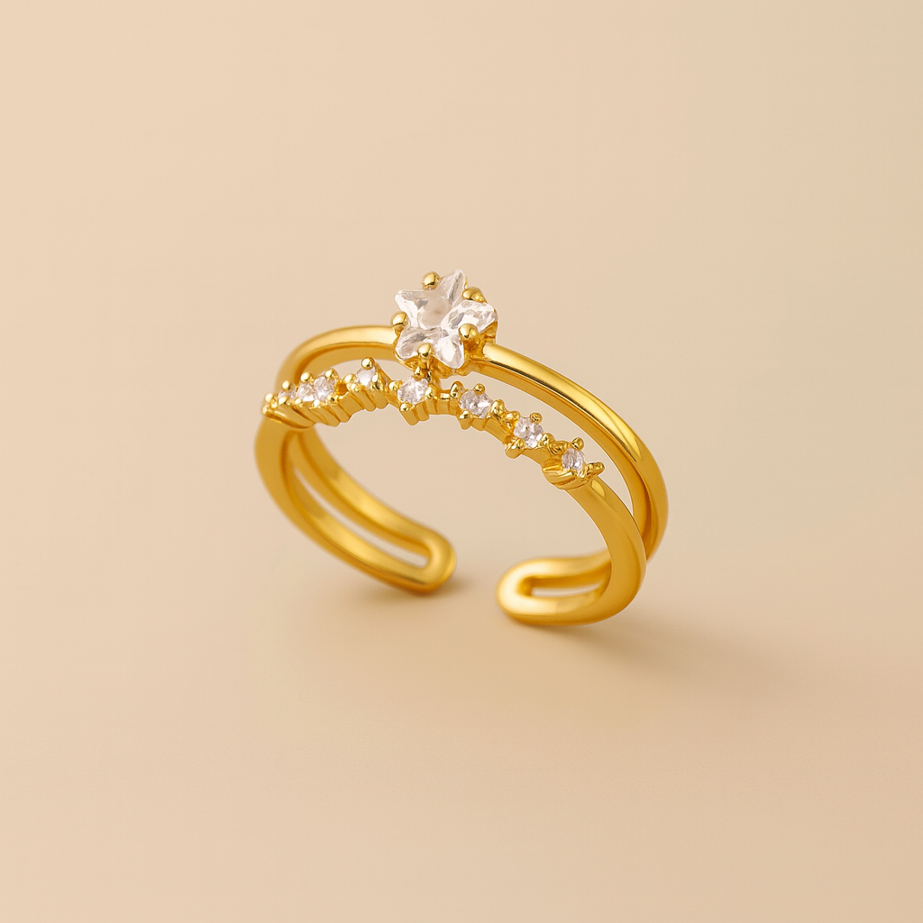 Gold Star Ring
