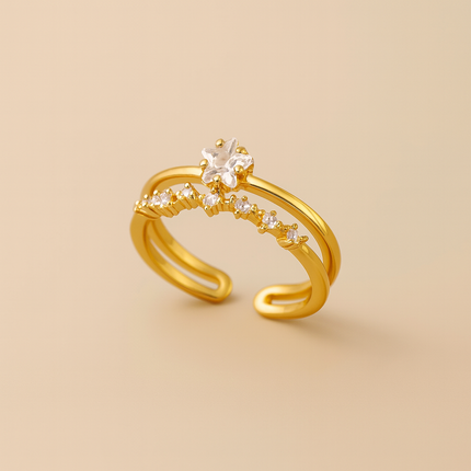 Gold Star Ring