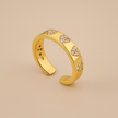 Gold Heart Band Ring