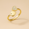 Gold Double Heart Ring