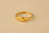 Gold Oval Statement Ring