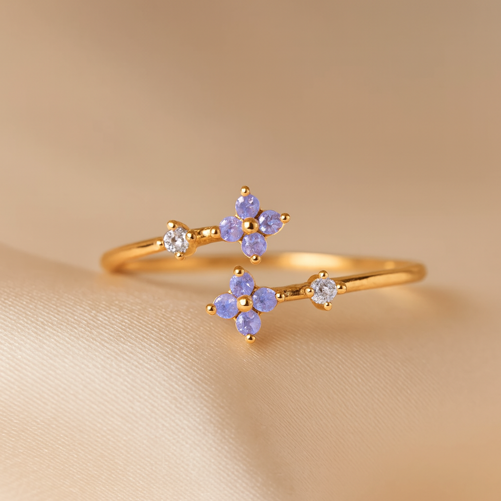 Double Blossom Ring