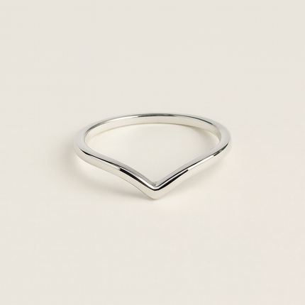 Minimalist V-Shaped Ring