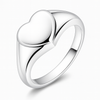 Minimalist Heart Signet Ring