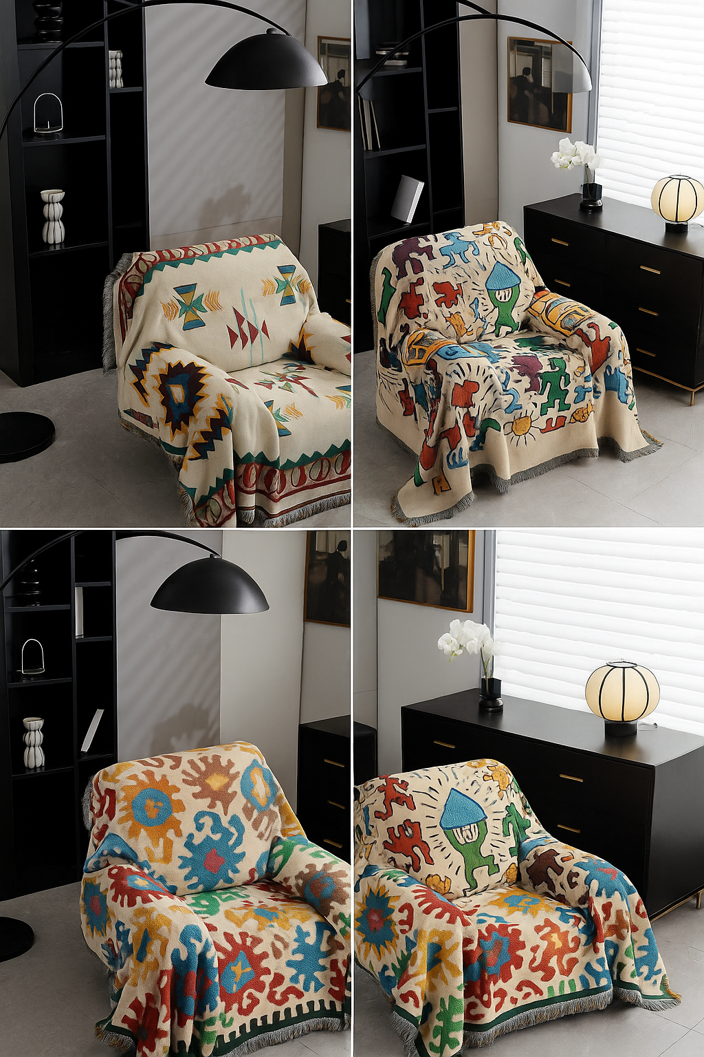 Colorful Graffiti Sofa Cover