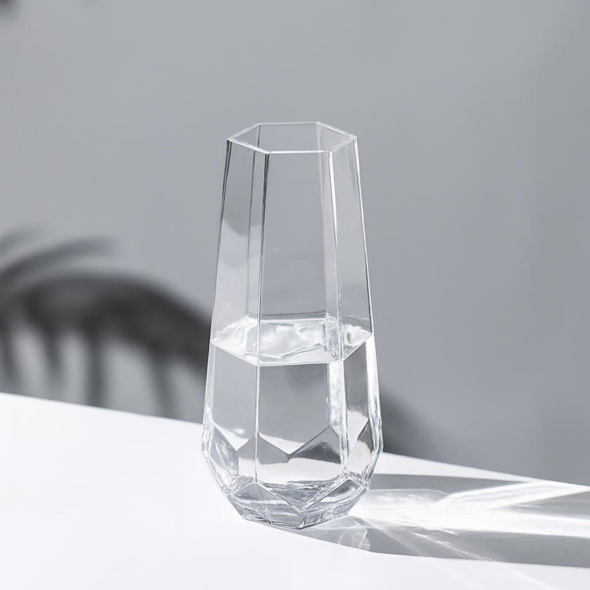 Modern Geometric Glass Vase