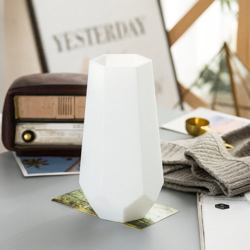 Modern Geometric Glass Vase