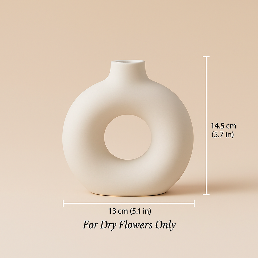 Ceramic Donut Vase
