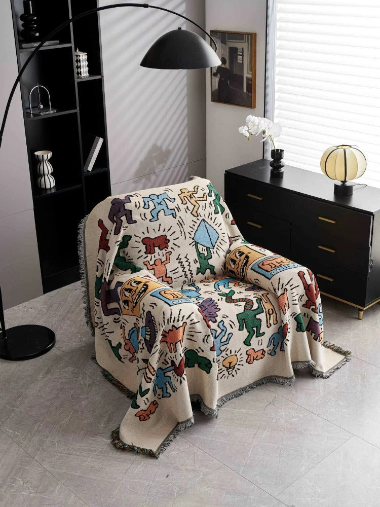 Colorful Graffiti Sofa Cover