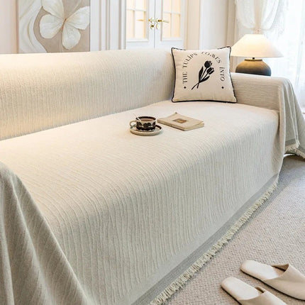 French Cream Style Sofa Blanket