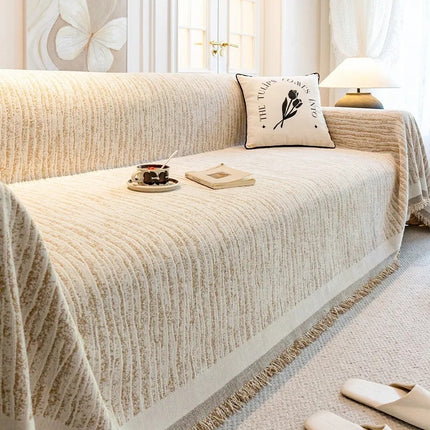 French Cream Style Sofa Blanket