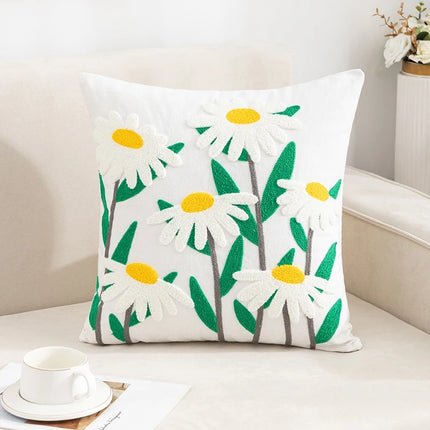 Embroidered Cotton Cushion Cover