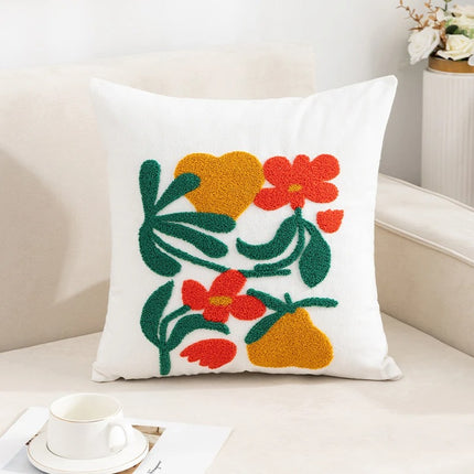 Embroidered Cotton Cushion Cover