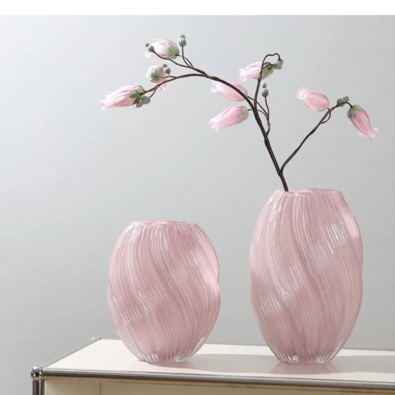 Twisted Glass Vase