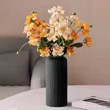 Chic Striped Plastic Vase