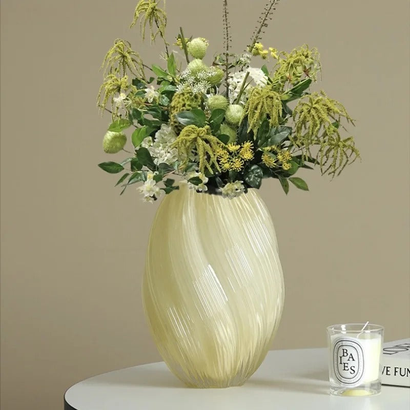 Twisted Glass Vase