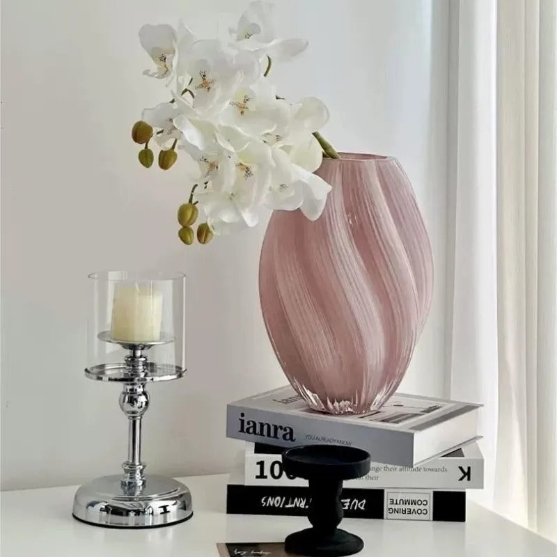 Twisted Glass Vase