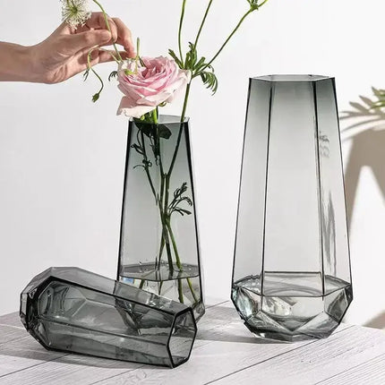 Modern Geometric Glass Vase