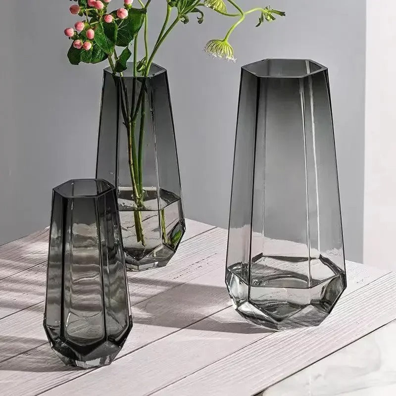 Modern Geometric Glass Vase