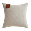 Leather Label Nordic Cushion Cover