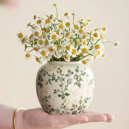 Ice Crackle Ceramic Vase
