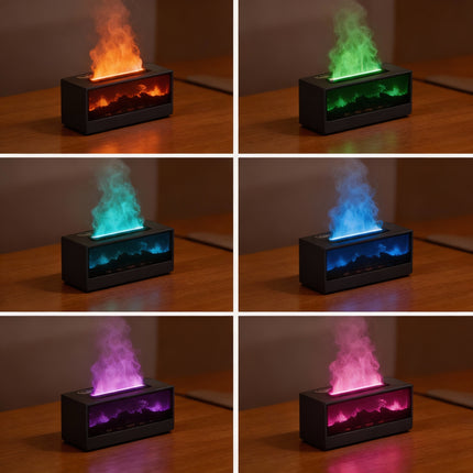 Ember Flame 3D Fireplace Aroma Humidifier