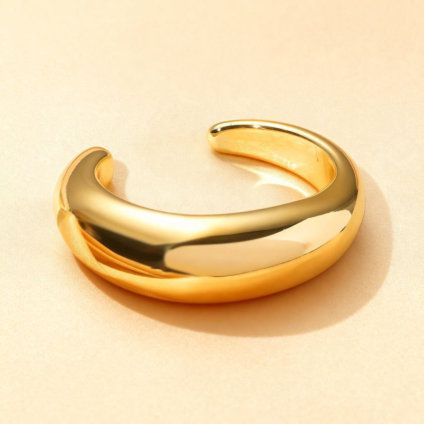 Sleek Dome Cuff Bracelet