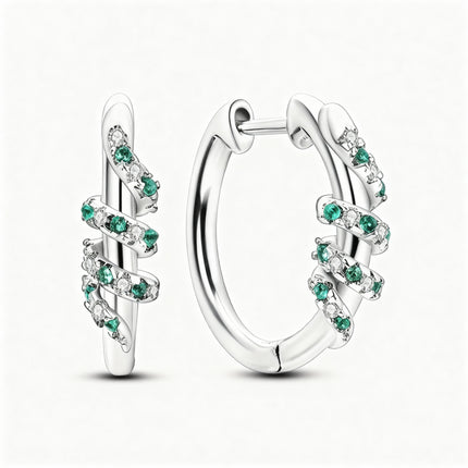 Emerald Twist Earrings