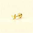 Golden Butterfly Stud Earring