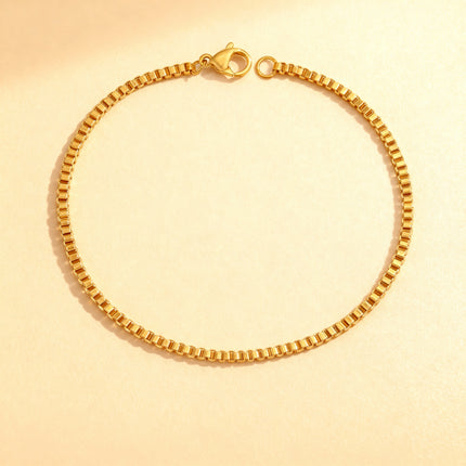 Classic Gold Link Chain Bracelet