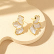 Elegant Irregular Petal Stud Earrings