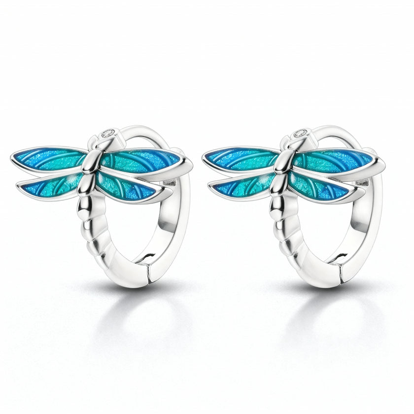 Blue Dragonfly Earrings