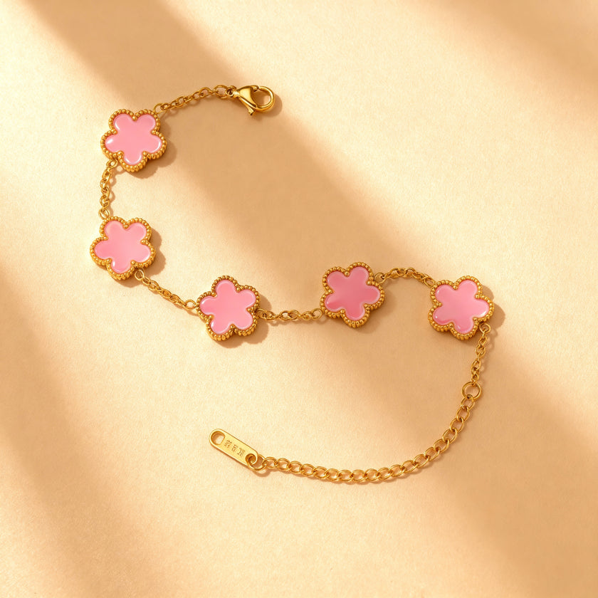 Four-Leaf Clover Charm Bracelet Collection