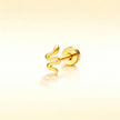 Golden Snake Stud Earring