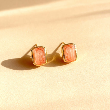 Elegant Rectangular Stud Earrings