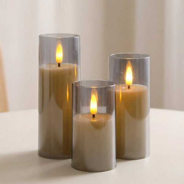 Glass™ Flameless Candle Set