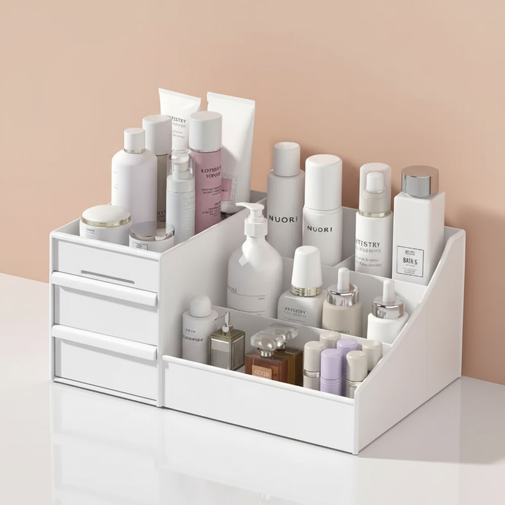 Multi-Layer Plastic Makeup Organizer