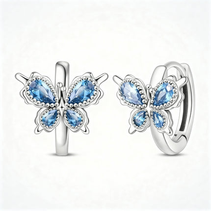 Blue Butterfly Earrings