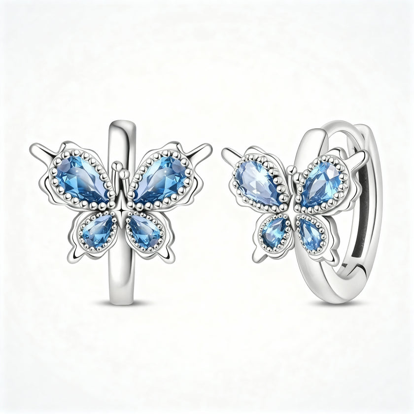 Blue Butterfly Earrings
