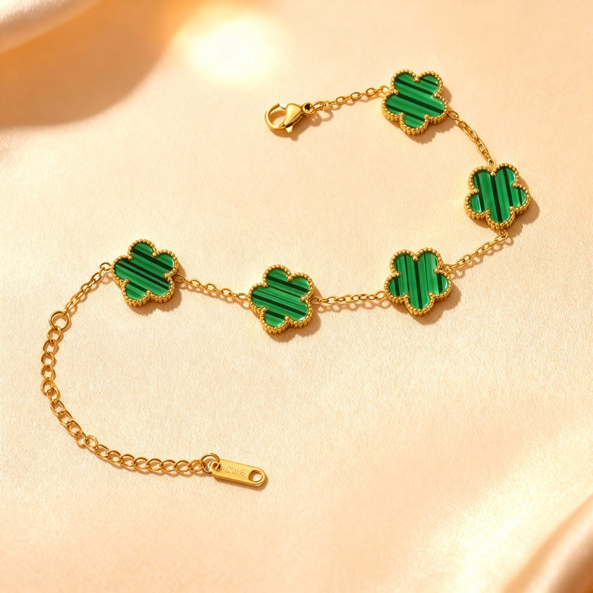 Four-Leaf Clover Charm Bracelet Collection