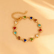 Colorful Heart Charm Bracelet